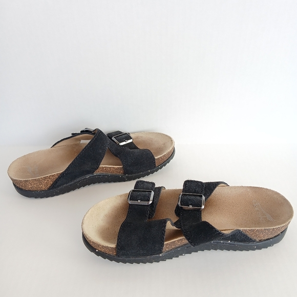 Dansko Dayna Leather Double Buckle Sandals - Picture 3 of 7